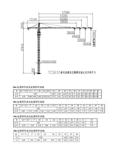 TC5610-6塔式起重机