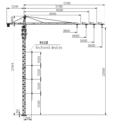 TC5613-6塔式起重机
